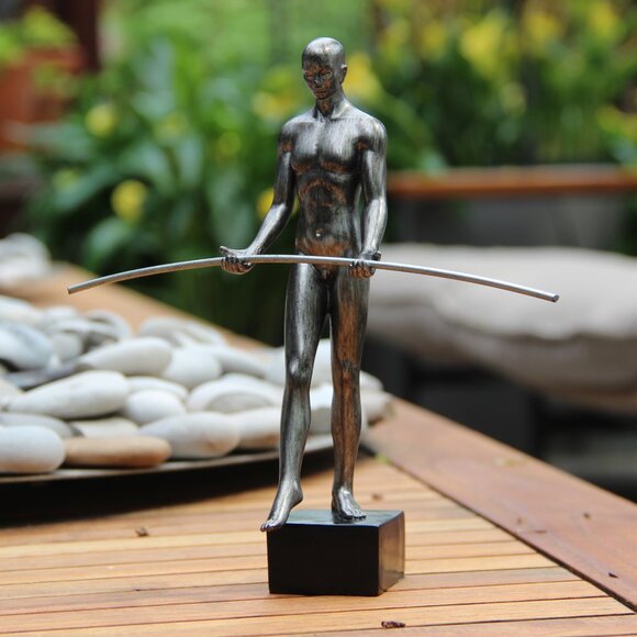 Adam & Friends Home Decor Tight-Rope Walker Black Base Sculpture | 1-Piece - Picture 8 of 8